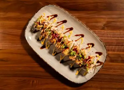 Baked Salmon Roll served at CISCo Restaurant + Bar in Corona, CA