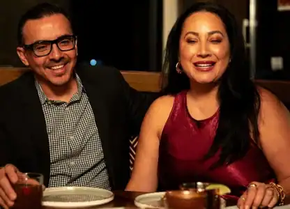 Couple enjoying a meal at CISCo Restaurant + Bar in Corona, CA